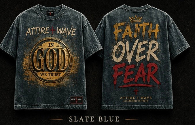 FAITH OVER FEAR Oversized Tee