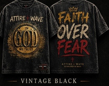 FAITH OVER FEAR Oversized Tee